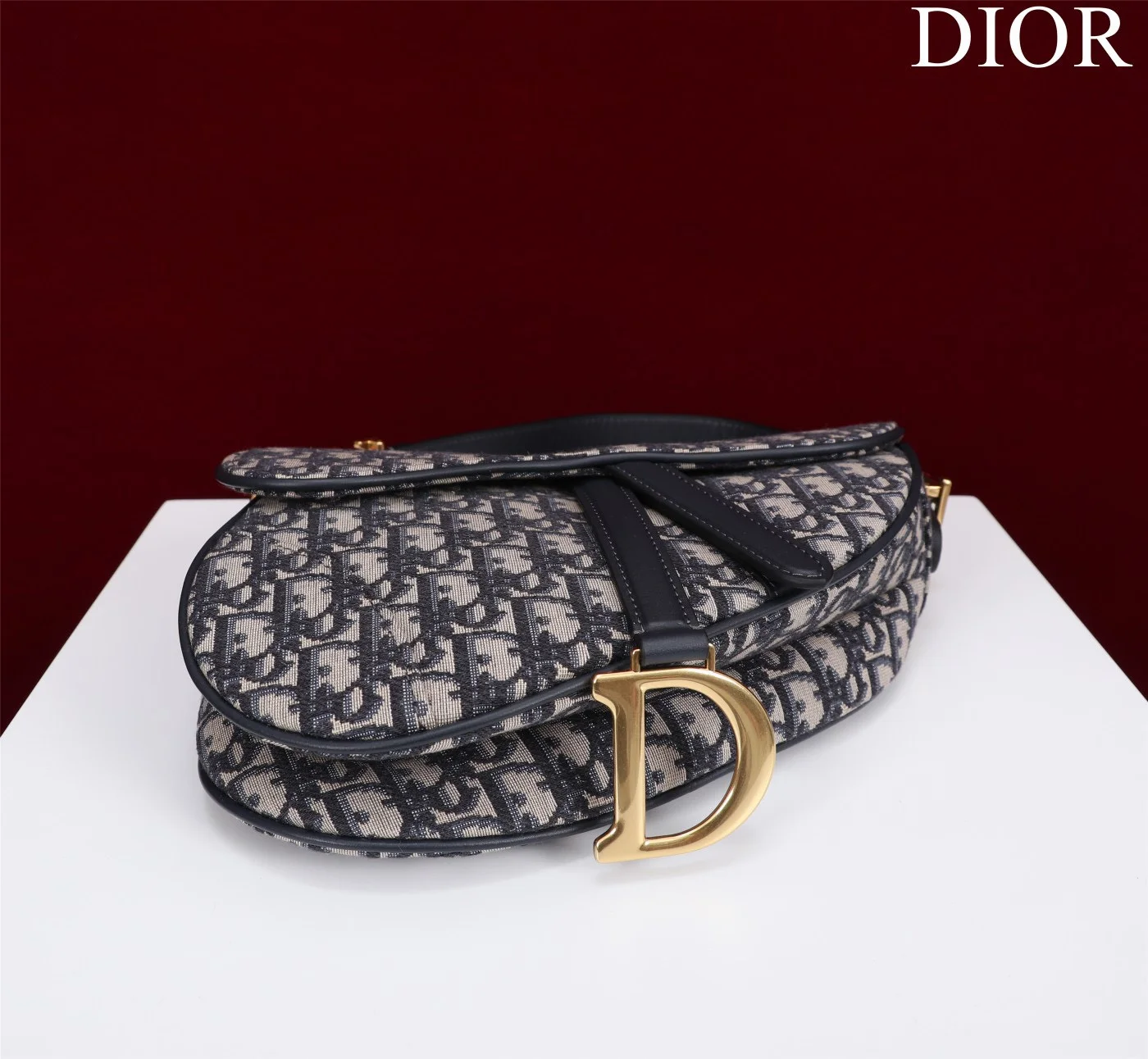 Dior Saddle Saddle Canvas Handbag Hand Embroidered 25.5x20x6cm product view 7