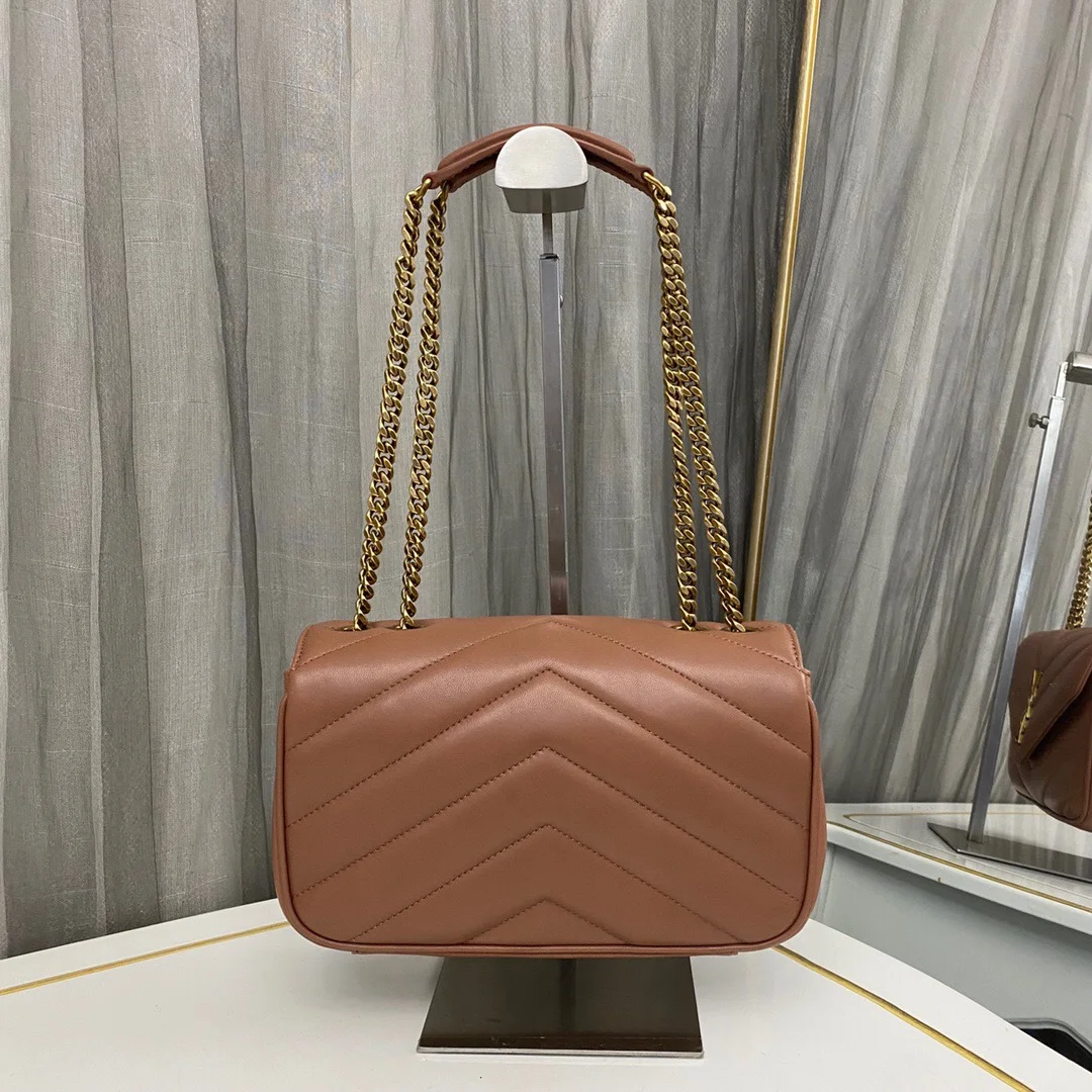Saint Laurent Loulou medium in Matelassé Lambskin Hortensia Bag product view 2