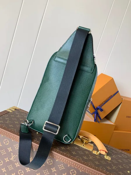 Louis Vuitton Avenue Slingbag 31 In Dark Green Taiga Leather Bag product view 2