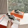 Hermès Women Black White Canvas Sneakers product view 4