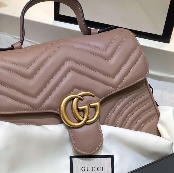 Gucci Marmont Top Handle Women’s Handbag with Gold Buckle 27 cm product view 2