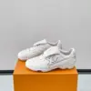 Louis Vuitton Men White Leather Sneakers product view 3