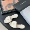 Chanel Women Cream Tweed Slides product view 6
