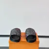 Louis Vuitton Men Black Canvas Multicolor Print Slides product view 2