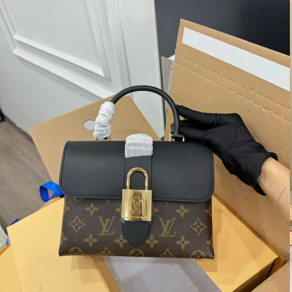 Louis Vuitton Locky BB Monogram Mix Black Brown Handbags 20×7.5x16cm product photo
