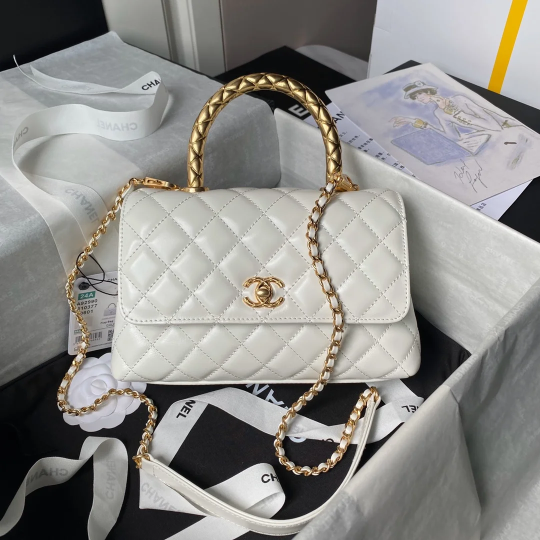 Chanel Coco Handle Small White Bag product view 1