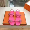 Hermès Women Pink Leather Sandals product view 5