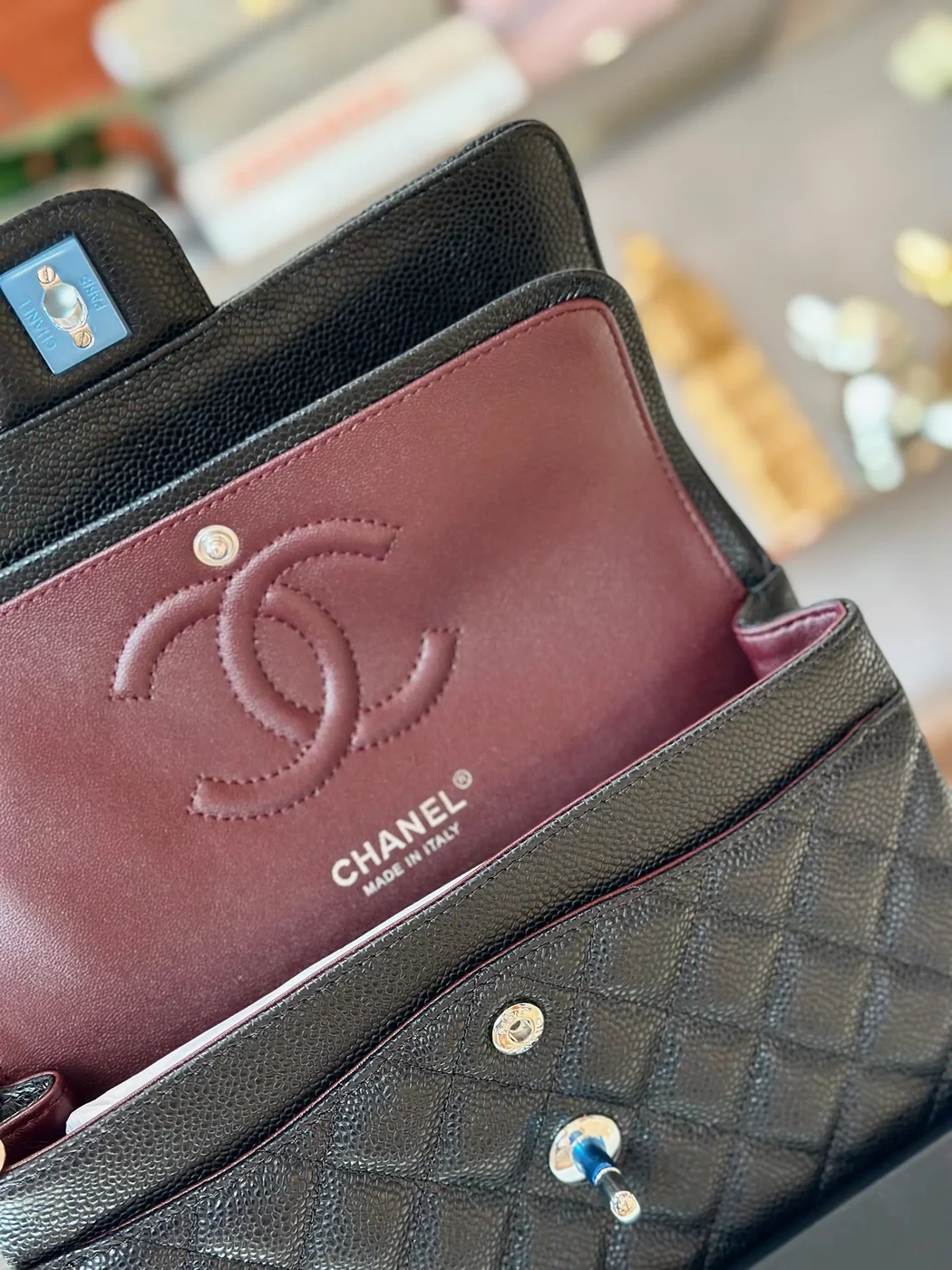 Chanel Classic Flap Small Black Silver Hardware 23 cm Bag product view 7