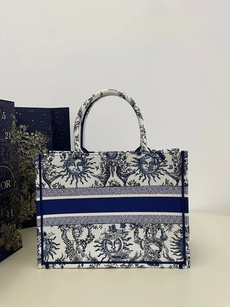 Dior Book Tote Women’s Handbag Embroidered Fabric Size 36 cm product view 8