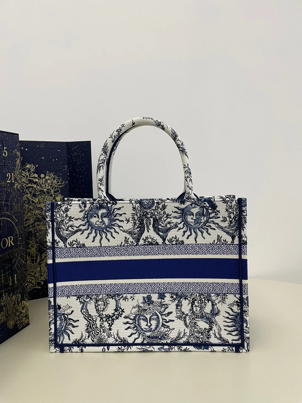Dior Book Tote Women’s Handbag Embroidered Fabric Size 36 cm product view 8