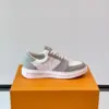 Louis Vuitton Men White Gray Leather Sneakers product view 6