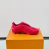 Louis Vuitton Men Red Leather Sneakers product view 6
