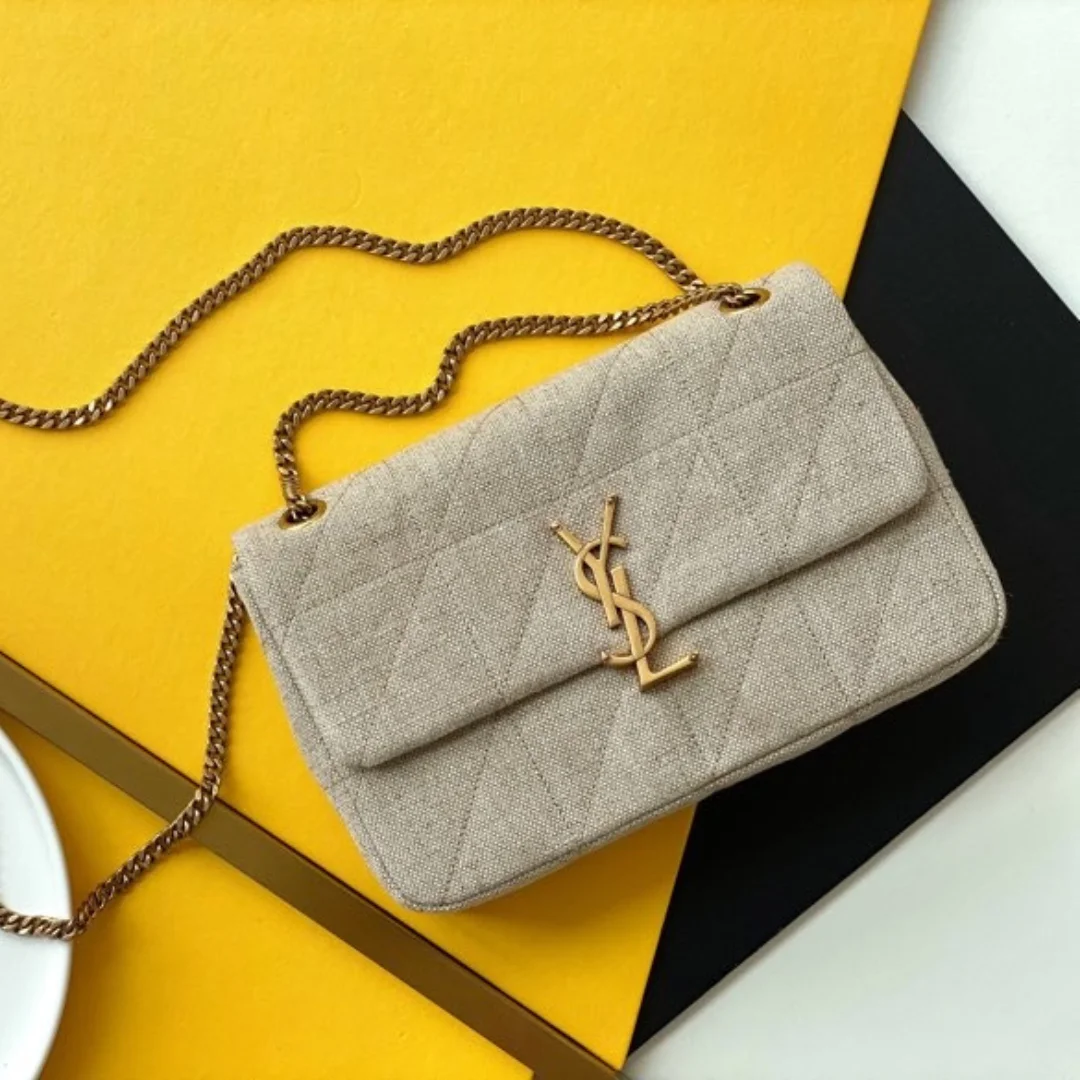 Saint Laurent Medium Jamie Carré Rive Gauche Bag ‘Beige’ product view 1