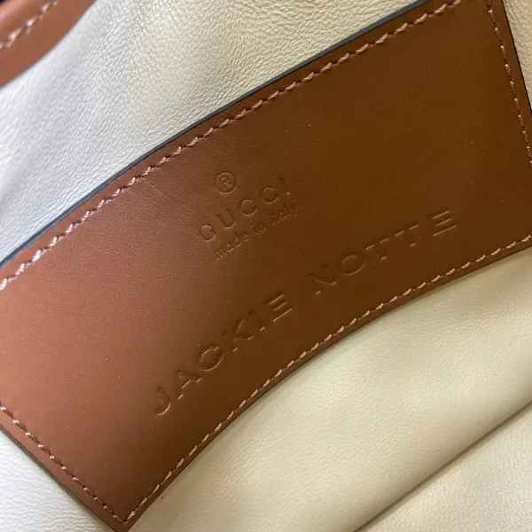 Gucci Jackie Notte Mini Bag 19 In Tawny Brown Calfskin Gold Hardware product view 2