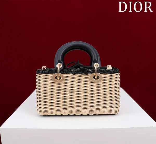Dior D-Joy Lady Wicker Handbag 22 cm product view 7