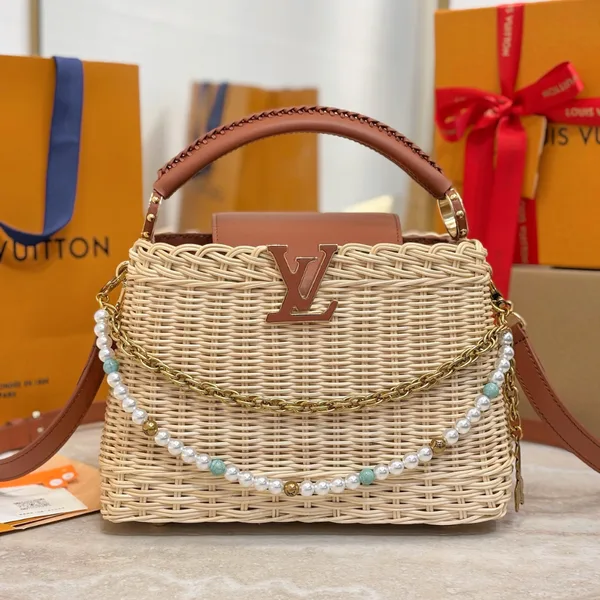 Louis Vuitton Capucines BB Handbag Brown Beige product view 1