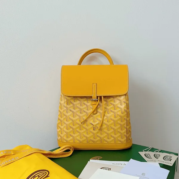 Goyard Mini Backpack Yellow Monogram Pattern 23x19cm product view 1