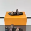 Louis Vuitton Men Brown Leather Logo Print Sandals product view 4
