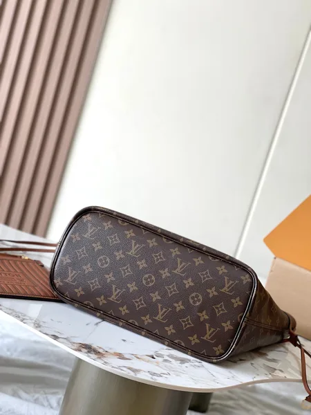 Louis Vuitton Neverfull Inside Out MM In Brown Monogram Canvas And Calfskin Trim Bag product view 4