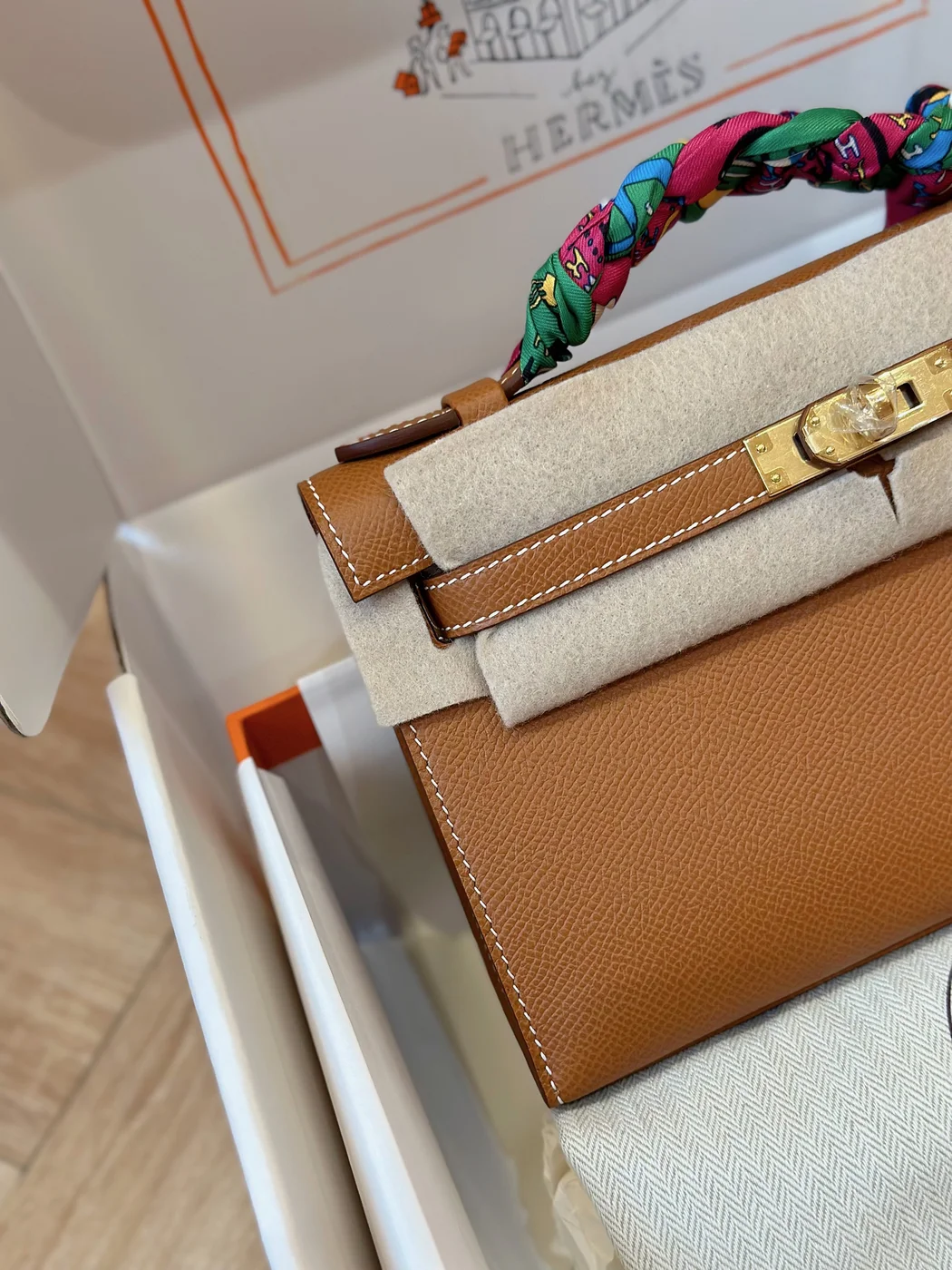 Hermès Pochette Brown Gold Hardware Bag product view 6