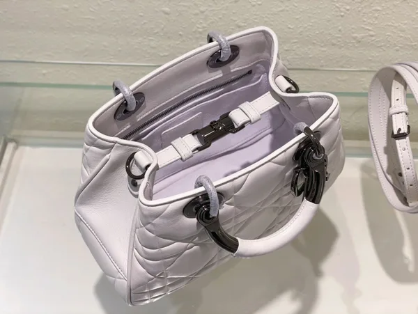 Dior Lady Branded Women’s Handbag Light Purple 24x18cm product view 6