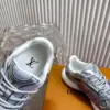 Louis Vuitton Women Silver Mesh And Leather Sneakers product view 2