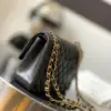 Chanel Charm Handbag Sheepskin Black Lock Gold 25x16x7cm product view 5