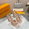 Louis Vuitton Women Nude Patent Leather Block Heels product view 3