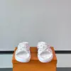 Louis Vuitton Men White Multicolor Leather Slides product view 2