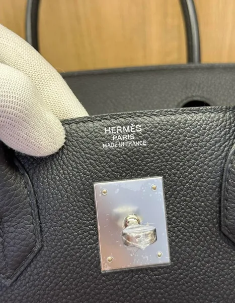 Hermès Birkin 25 Black Togo Leather With Palladium Hardware Bag product view 5
