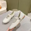 Louis Vuitton Women White Mesh Mary Jane Flats product view 3