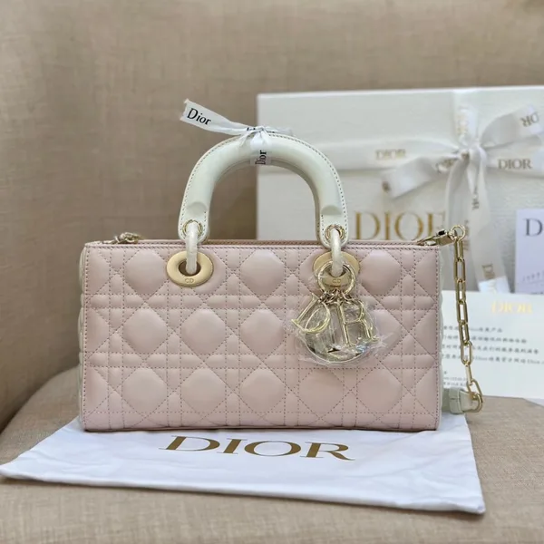Dior D-Joy Women’s Handbag Pink Cowhide 26 cm product view 1