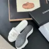 Chanel Women White Quilted Leather Slides product view 4