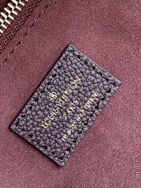Louis Vuitton Neverfull MM Bag — Burgundy Embossed Monogram product view 4