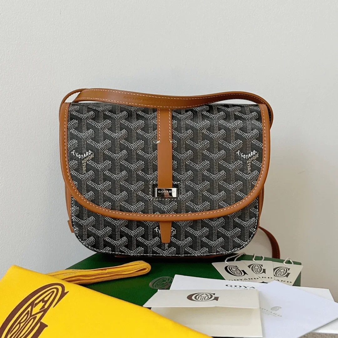 Goyard Premium Women’s Handbag Orange Leather Pattern 22x16x7cm