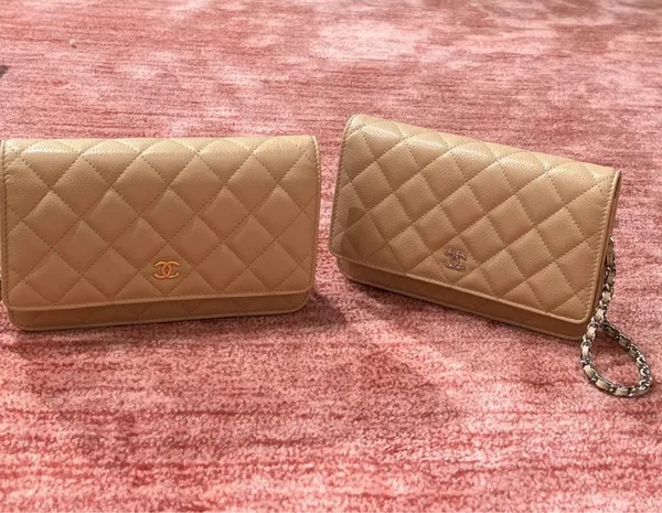 ChanelCaviar Quilted Wallet on Chain Woc Beige Bag product view 8