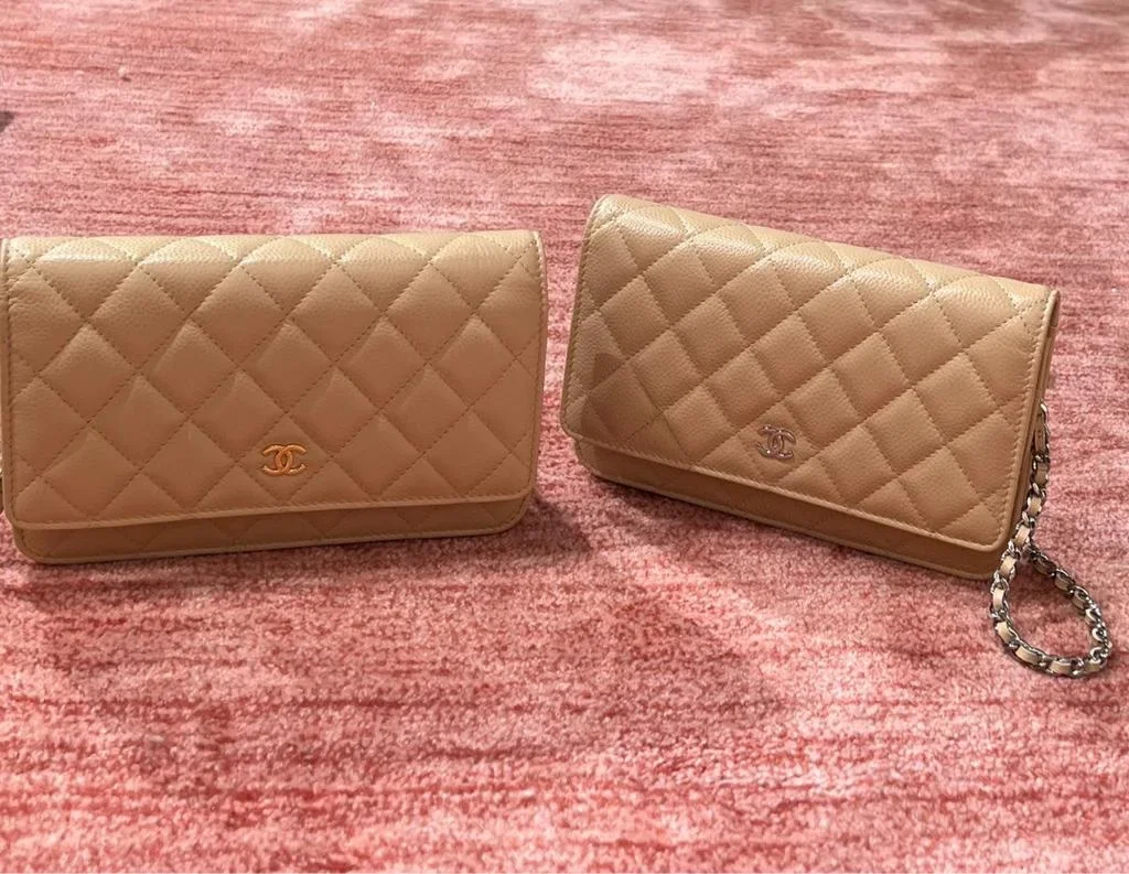 ChanelCaviar Quilted Wallet on Chain Woc Beige Bag product view 8
