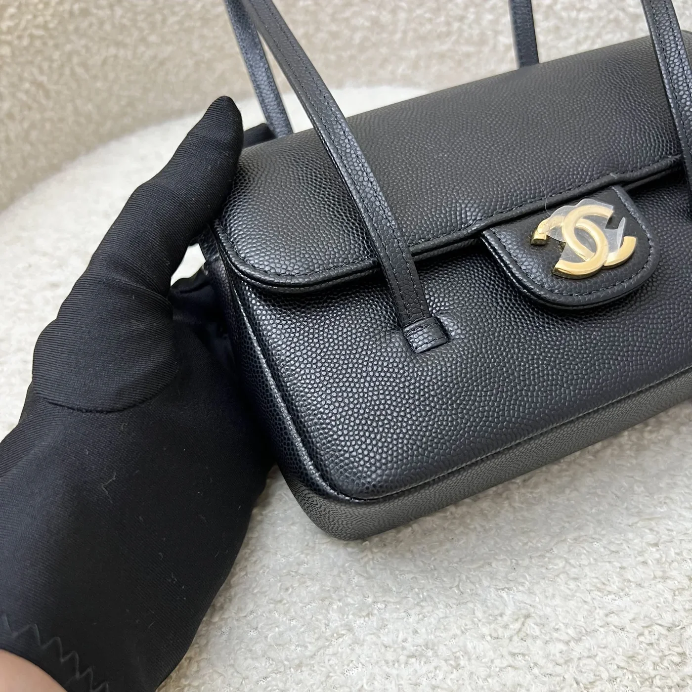 Chanel Preppy Coco Mini Flap Black Bag product view 9