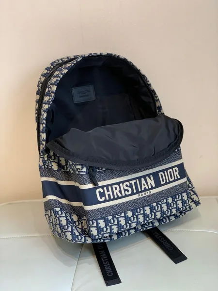 Dior Backpack Canvas Embroidered Pattern 42x33x15cm product view 2