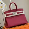 Hermès Birkin 30 Burgundy Palladium Hardware Bag product view 3