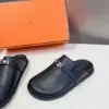 Hermès Women Black Leather Mules product view 4