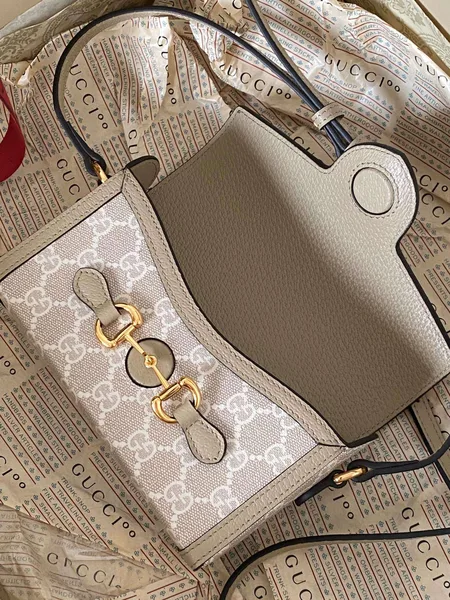 Gucci 1955 Mini Handbag with Monogram Pattern 18x12x5cm product view 3