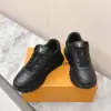 Louis Vuitton Women Black Leather Sneakers product view 6