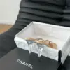 Chanel Women Beige Leather Slides product view 4