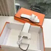 Hermès Women White Leather Slide Sandals product view 4