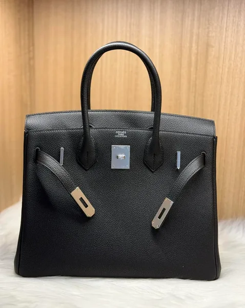 Hermès Birkin 25 Black Togo Leather With Palladium Hardware Bag product view 2