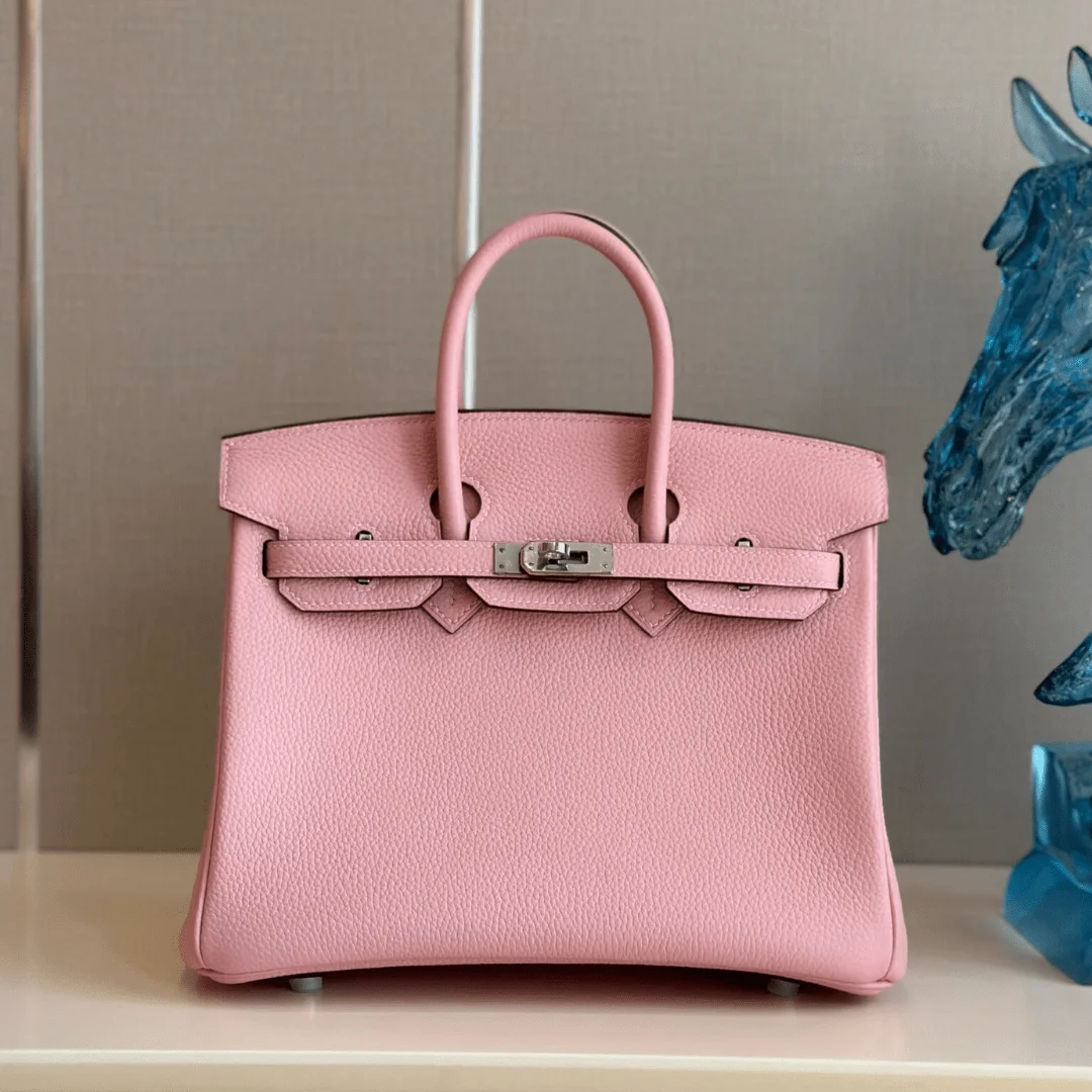 Hermès Birkin 25 Rose Pink Togo Leather Palladium Hardware Bag product view 1