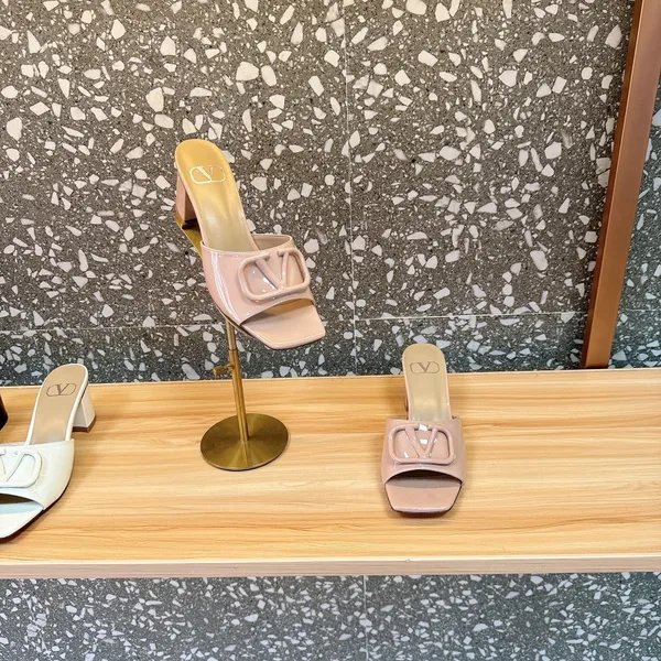Valentino Women Nude Patent Leather Heels product view 2