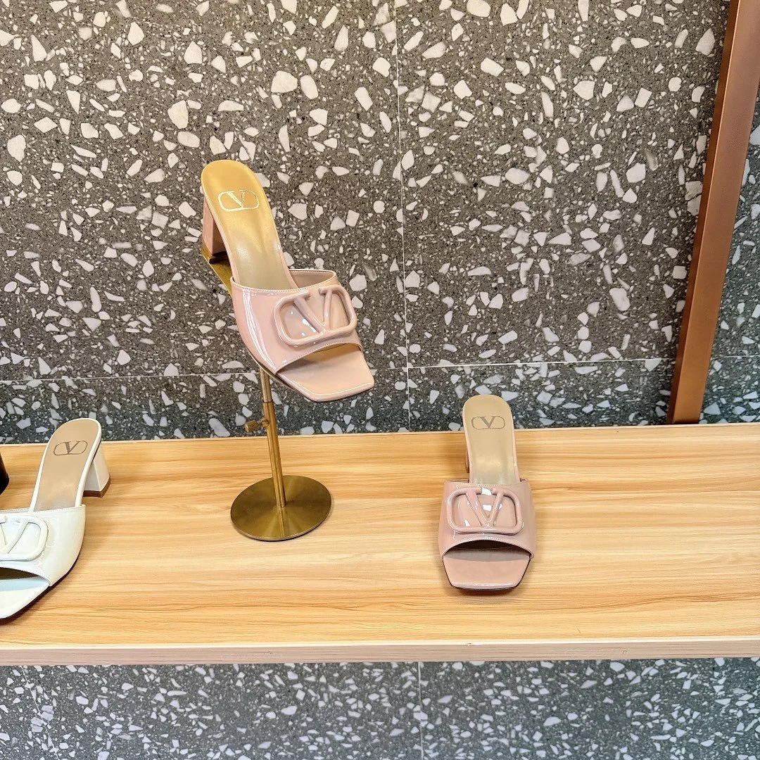 Valentino Women Nude Patent Leather Heels product view 2