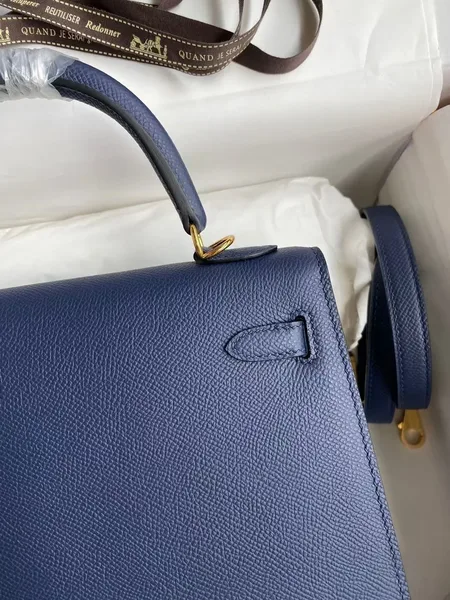 Hermès 25 Sellier Navy Epsom Bag product view 3